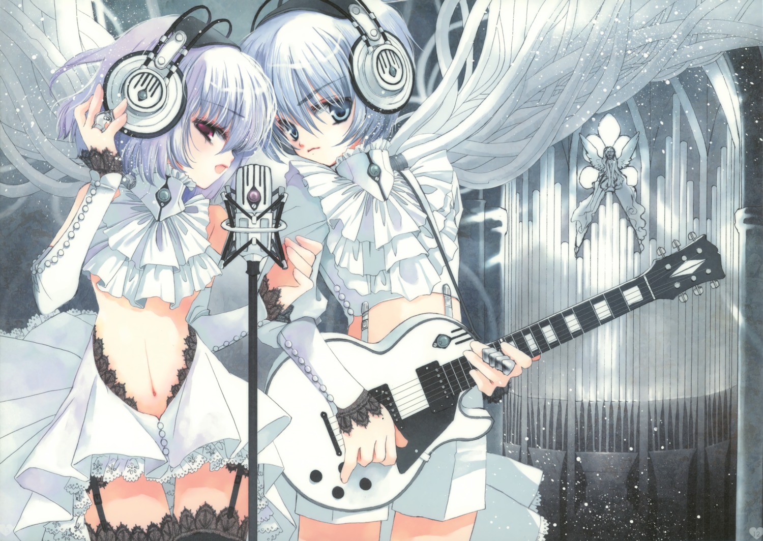 Hato No Tamago Rami Garter Belt Guitar Headphones Stockings Thighhighs 167674 Yandere 8880